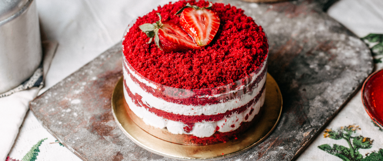 Strawberry Cake for the Sinior Citizen Celebration